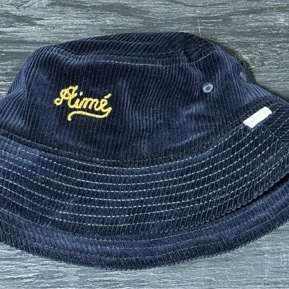 Aime Leon Dore Corduroy Bucket Hat Navy Blue Adult Unisex One Size